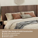 Queen Headboard Only, Fluted Panel Design - Walnut by HouseOfZazla