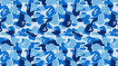 Bape Camo Wallpaper Mural. Blue Camo Streetwear Hype Beast Aesthetics.