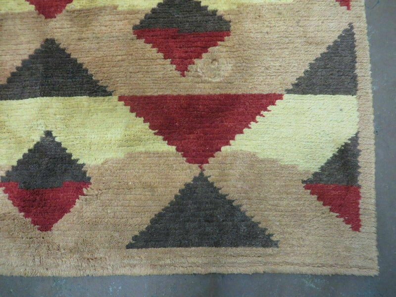 6' X 8' Handmade Tibetan Nepal Chinese Wool Rug Art Deco Contemporary Modern