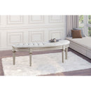 Colwood - Upholstered Curved With Channel Tufting And Slender Tapered Legs - Silver Gray by HouseOfZazla