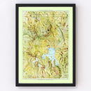 Vintage Map of Yellowstone National Park 1898