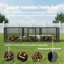 Thickened Chicken Coop For Outdoor - Black / Silver by HouseOfZazla