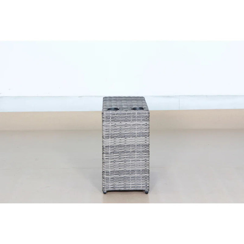 Shick Outdoor Side Table - Gray Mix, photo 3 of 4