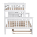 Bunk Bed With Twin Size Trundle, Storage And Guard Rail For Bedroom by HouseOfZazla