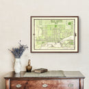 Vintage Map of Davenport, Iowa 1875