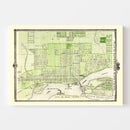 Vintage Map of Davenport, Iowa 1875