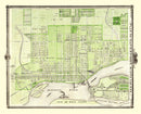 Vintage Map of Davenport, Iowa 1875
