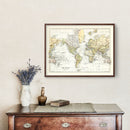 Vintage Map of the World 1892
