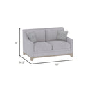 Loveseat With Casual Accent - Gray by HouseOfZazla