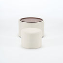 Nesting Ottomans, Round Coffee Table & Bench With Tray (Set of 2) by HouseOfZazla