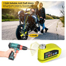 Motorcycle Disc Lock Alarm – Anti-Theft with 110dB Siren & Reminder Cable