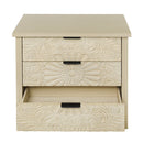 3 Drawer Cabinet - Natural Wood Finish