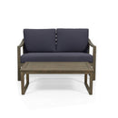 4 Person Outdoor Seating Group With Water Resistant Cushions