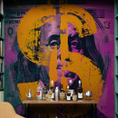 Money, Wealth, Success, Ambition Art Wall Wallpaper. Street Graffiti Art Mural.