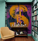 Money, Wealth, Success, Ambition Art Wall Wallpaper. Street Graffiti Art Mural.