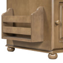Vintage Flip Top Side Table With USB Ports