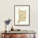 Vintage Map of Dutchess County, New York 1895