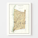 Vintage Map of Dutchess County, New York 1895