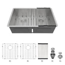 Modern Double Bowl Undermount Sink Design With 10" Deep Basins by HouseOfZazla