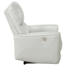 Dove Upholstered Power Recliner Chair With Smooth Power Recline And USB Charging - Gray by HouseOfZazla
