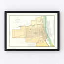 Vintage Map of Albany, New York 1895