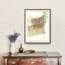 Vintage Map of Essex County, New York 1895