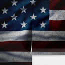 USA Flag Waving Wallpaper Mural – Patriotic Peel and Stick American Flag.