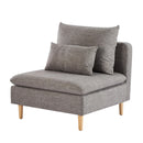 33.46 inch Armless Sofa