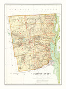 Vintage Map of Clinton County, New York 1895