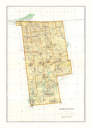 Vintage Map of Franklin County, New York 1895