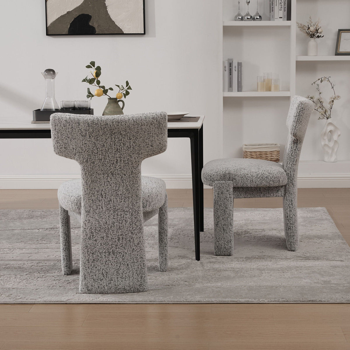 Armless Curved Back Accent Chairs, photo 31 of 40