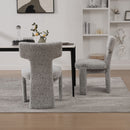 Armless Curved Back Accent Chairs