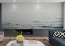 Serene Foggy Ocean Waves Wallpaper Mural.