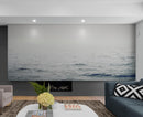 Serene Foggy Ocean Waves Wallpaper Mural.