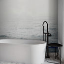 Serene Foggy Ocean Waves Wallpaper Mural.