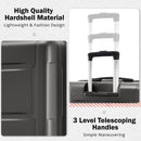 2 Piece Luggage Set With Bags Expanable Spinner Wheels ABS Lightweight Suitcase With Tsa Lock 20" / 24" by HouseOfZazla