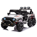 24V Ride On Large PickUp Truck car for Kids,ride On 4WD Toys with Remote Control,Parents Can Assist in Driving,Bluetooth music version,Pickup truck design with spacious storage in the rear.