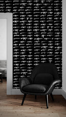 Gun Pattern Wall Mural. Urban Camo Wallpaper.