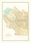Vintage Map of Syracuse, New York 1895