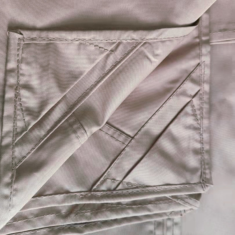 8x5Ft Grill Gazebo Replacement Canopy,Double Tiered BBQ Tent Roof Top Cover,Beige