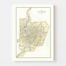 Vintage Map of Rochester, New York 1895