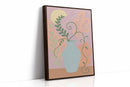 Twilight Leaves in a Pale Blue Vase
