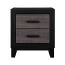 Soluto - Nightstand - Gray / Black by HouseOfZazla