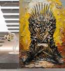 Game of Thrones-Inspired Throne of Swords Wallpaper Mural.