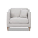 Chair With High Track Arms - Beige