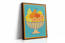 Sunny Fruit Bowl on Blue