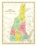 Vintage Map of New Hampshire 1831