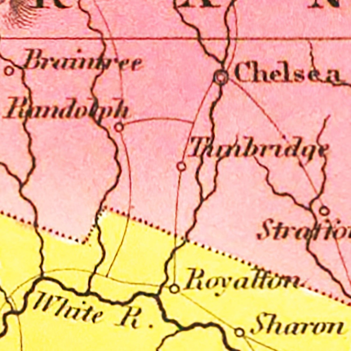 Vintage Map of Vermont 1831, photo 2 of 5