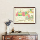 Vintage Map of Massachusetts 1831