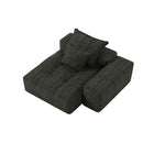 Modern Oversized Modular Sectional Sofa with Sparkling Chenille Fabric
